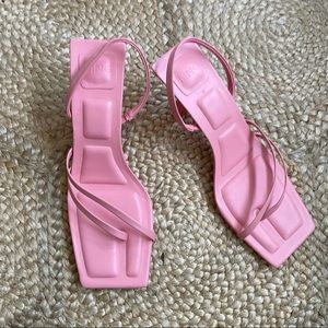 Mango Square Toe Heels